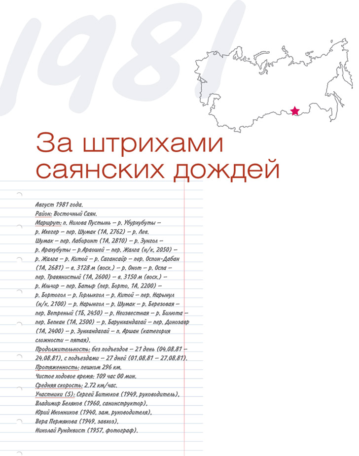 Книга Широко шагая. За штрихами саянских дождей. Восточный Саян, 1981