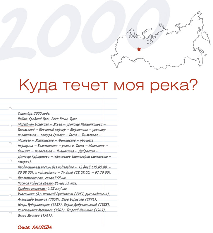 Книга Широко шагая. Дорогами России. Куда течет моя река? Средний Урал, 2000