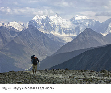 Книга Широко шагая. Алтай. Вид на Белуху с перевала Кара-Тюрек