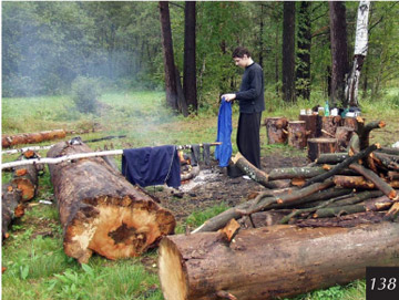 Туристский лагерь в долине Кислянки