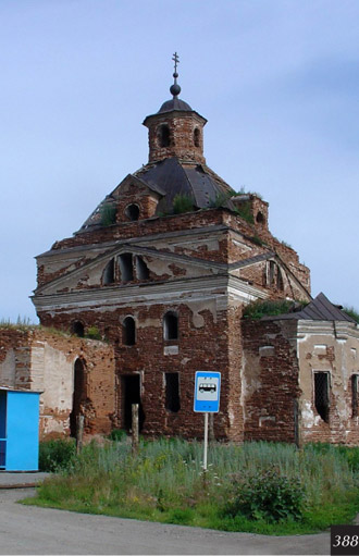 Тихвинская церковь в селе Рыбниковское