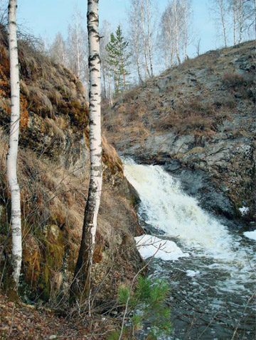 Водопад Шата – одно из чудес сухоложской природы