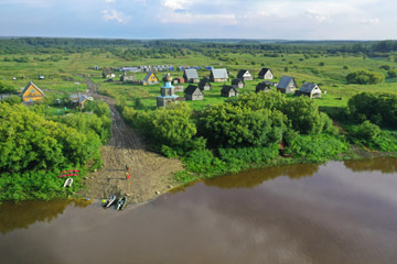 Деревня Линты. Место старта